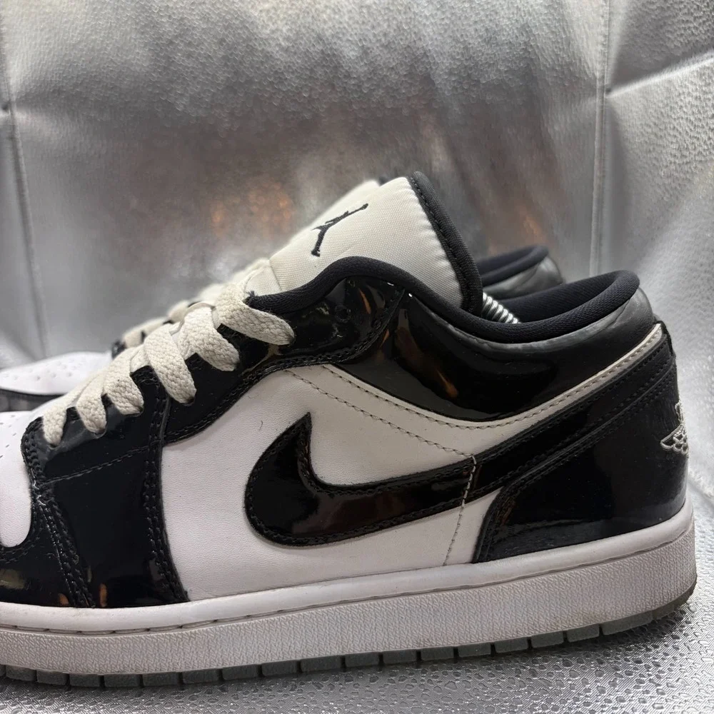 Size 11 Jordan 1 Low SE Concord White Black Mens Lace-Up Shoes DV1309-100